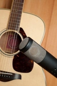 Acoustic Guitar and Microphone