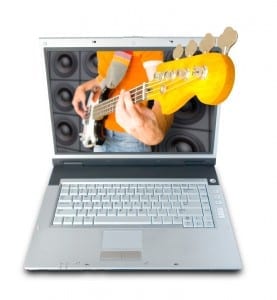 Computer and Guitar