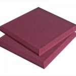 2 Red Square Foam Panels