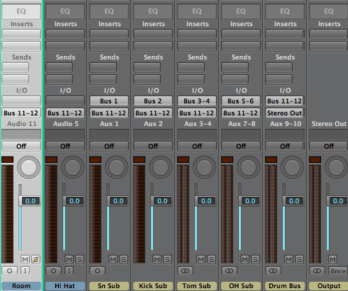 Drum Bus Subgroup Routing