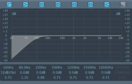 High Pass Filter for Snare Drum