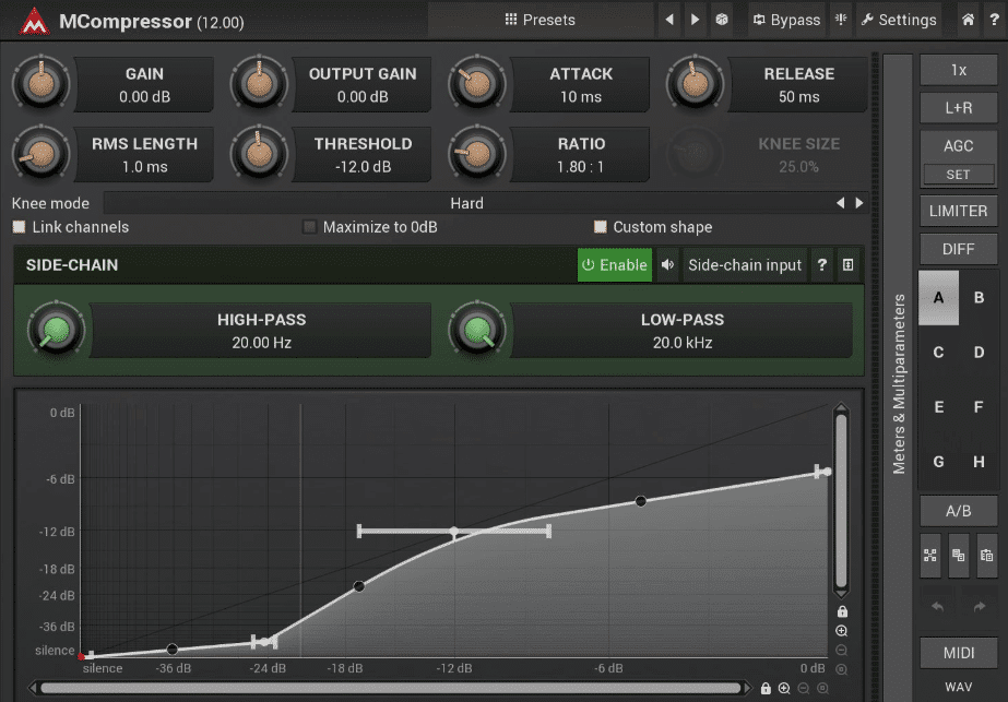 Melda MCompressor Free Compressor Plugin