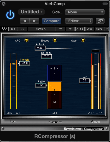 Use compression to emphasize the reverb tail