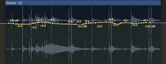 Notice the automation is random, and does not exceed .5db in either direction