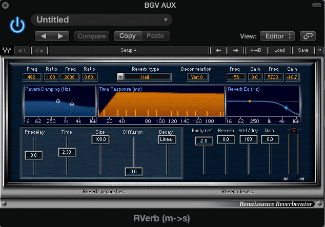 The reverb time is in time with the tempo of the track. 