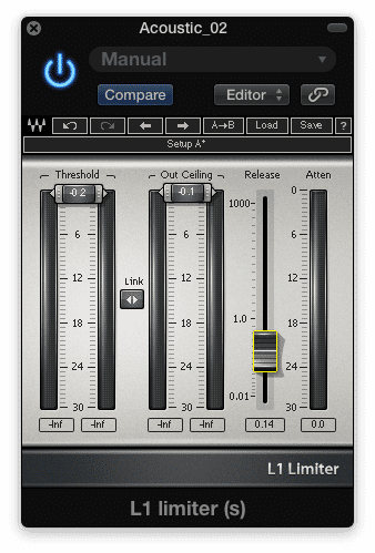 The L1 has only 3 Functions: Threshold, Output Ceiling, and Release Time