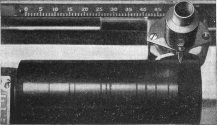 Wax cylinders preceded the vinyl record. Lateral movements recorded sound waves similar to how the inner ear functions.