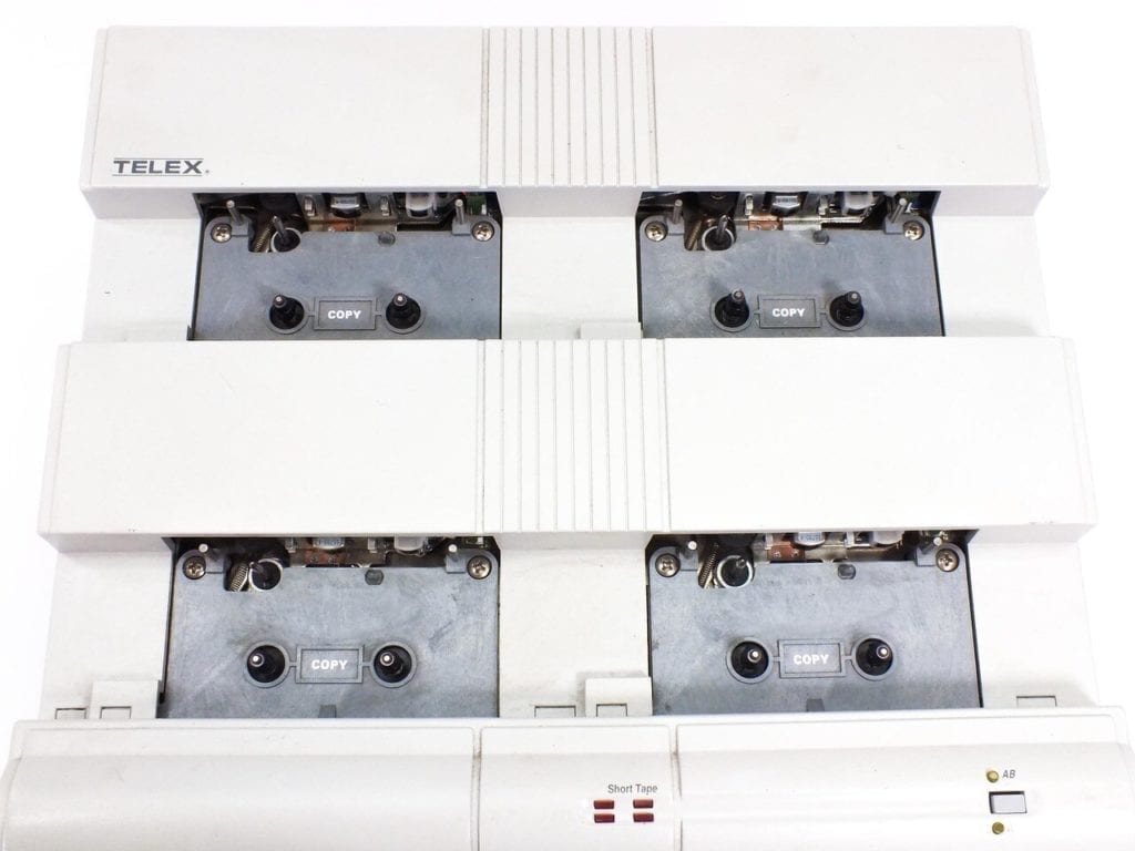 Cassette duplication devices used to create the majority of distributed cassettes.