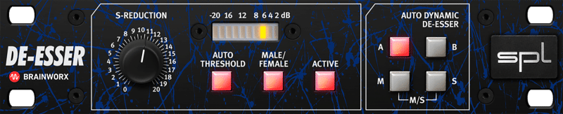 Brainworx added modern functionality into the classic SPL de-esser with mid-side processing.