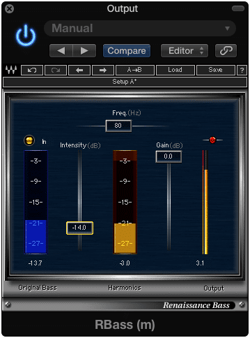 RBass generates low-order harmonic frequencies.