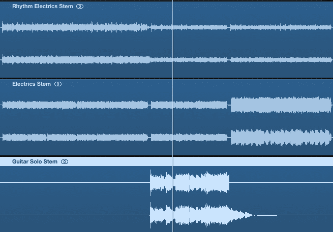 In a stem mastering session, multiple stems are used to recreate the mix.