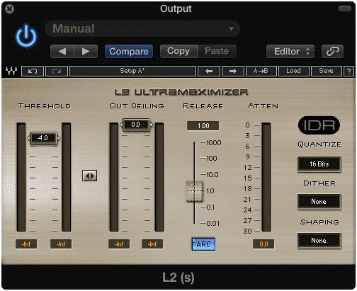 Using a limiter will affect your dynamic range.