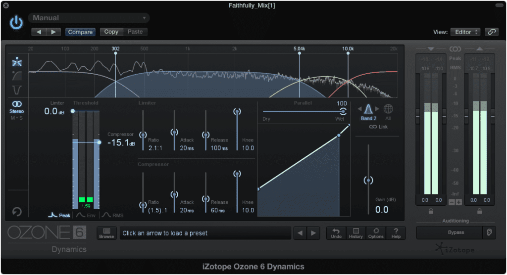 Most multiband compressors can also be multiband expanders.