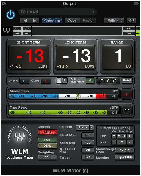 Use metering to see if your levels are where you want them to be.