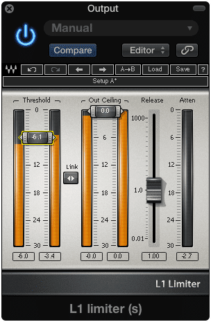 Limiters can destroy your dynamic range, so use them sparingly and tastefully.