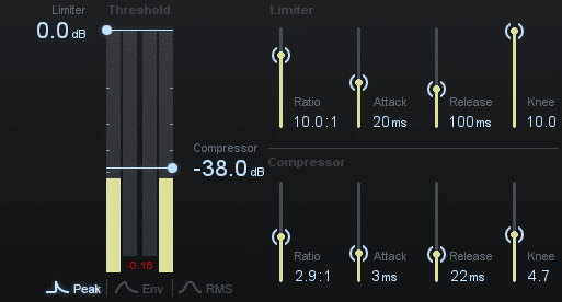 Slowly lower the threshold until the signal is attenuated, only when Esses are sung.