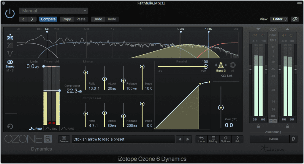 Using the same technique as listed above can also work for de-essing during mastering. Be careful not to attenuate more than the 'Ess' sounds.