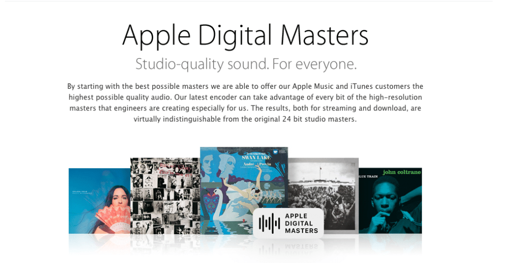 Apple has come up with a protocol and an advanced encoding process, designed to create great-sounding music.