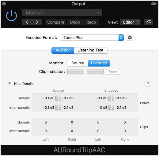 This plugin shows clipping and inter-sample peaks in real-time.