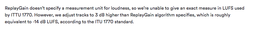 Spotify plans to use ITU-1770 metering in the future.