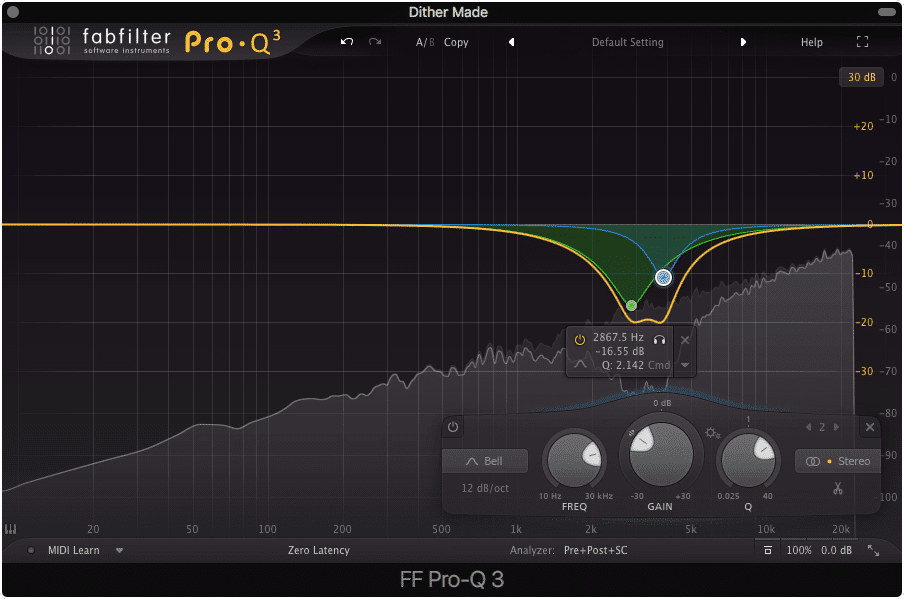 Reference the Fletcher-Munson curve to see why this EQ is being made.