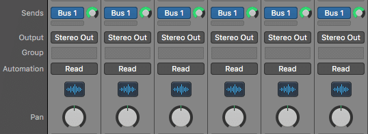 Send your groups of stems to auxiliary channels using a bus or aux send. The exact method depends on the DAW you're using.