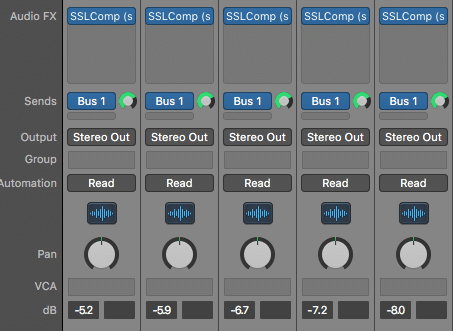 This process starts by finding like groups of instruments, or ones that you'd like to process together.