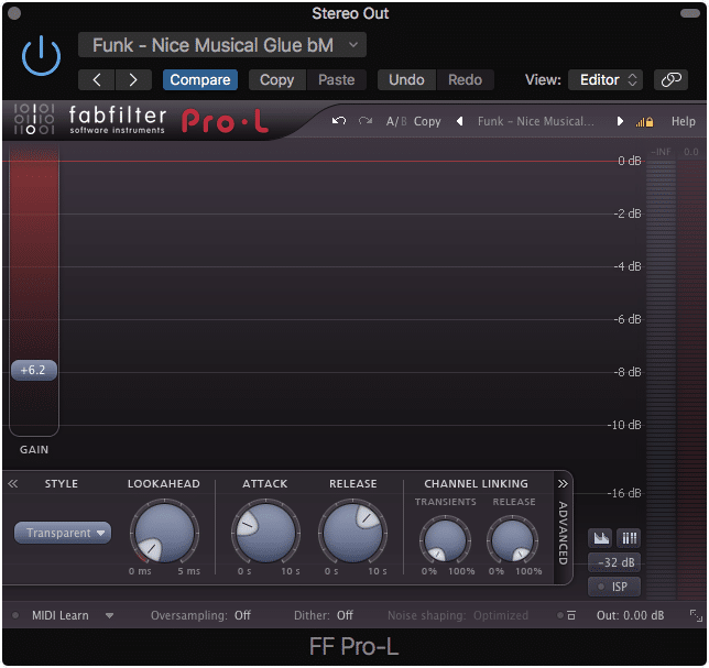Compressing transients can help glue a mix together.