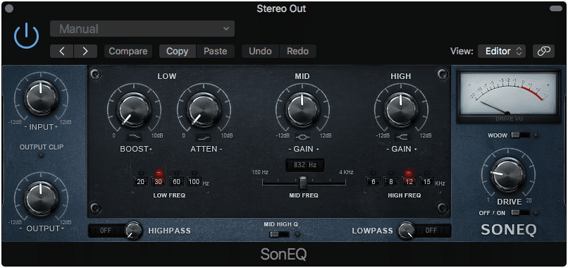 The SonEQ offers a simplistic design with some unique features.