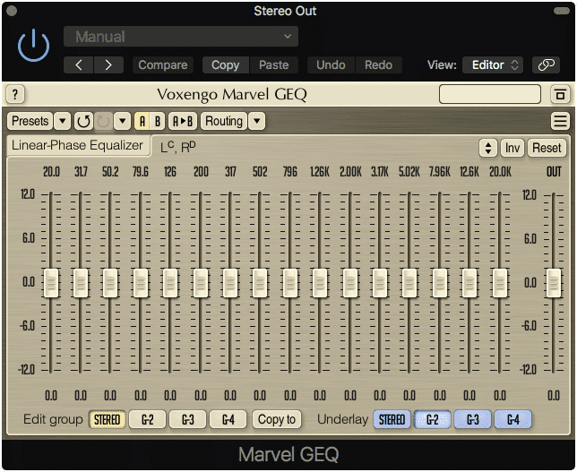 The Marvel GEQ is a great and flexible equalizer.