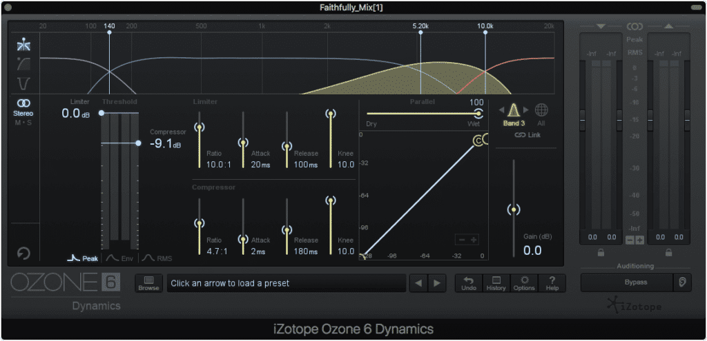 Dynamics may need to be controlled more when mastering for vinyl.