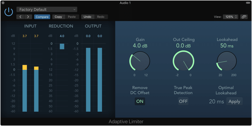 A limiter pushes the signal forward, making quieter aspects louder, and in turn, affecting the ADSR of all sound sources in the signal