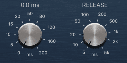 In digital compression, an attack time of less than 1ms, and a release of less than 5ms is possible.