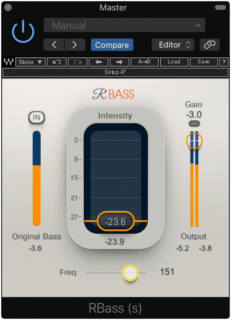 The RBass plugin creates low-order harmonics directly above the lowest fundamental. 