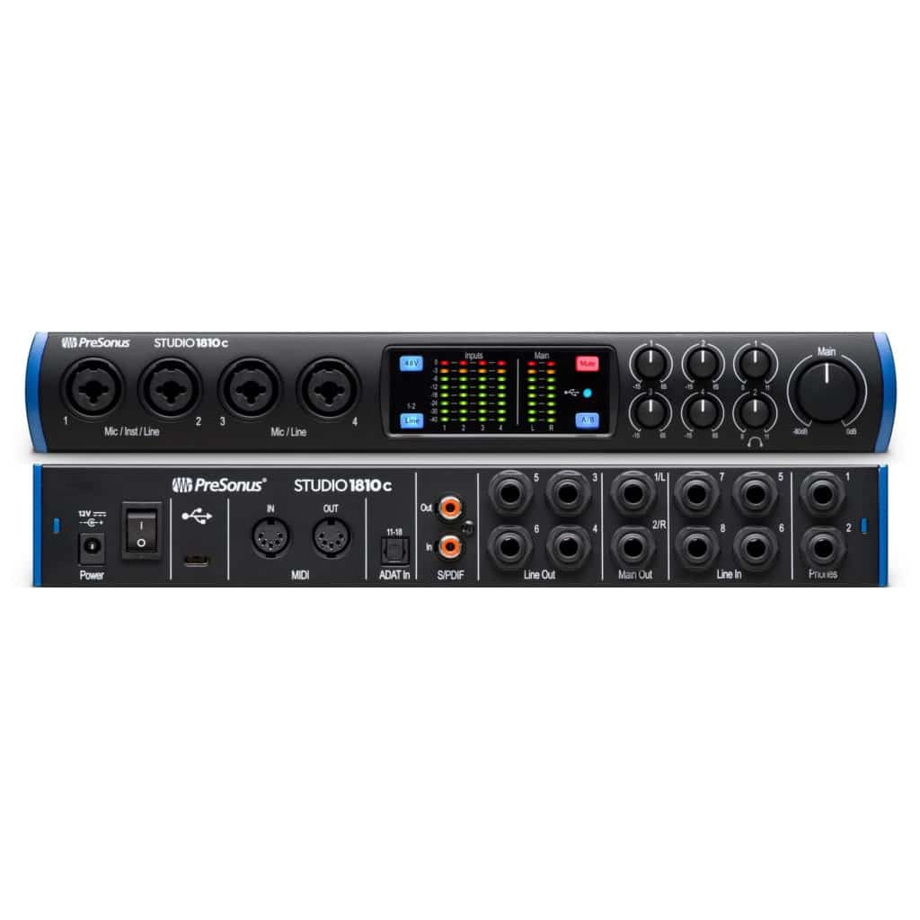 The ADAT input means you can connect 8 more preamps. MIDI allows you to quickly record MIDI and software instruments.