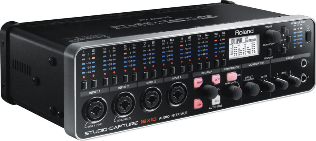 The durable and multifaceted design makes the Roland Studio-Capture perfect for larger sessions.
