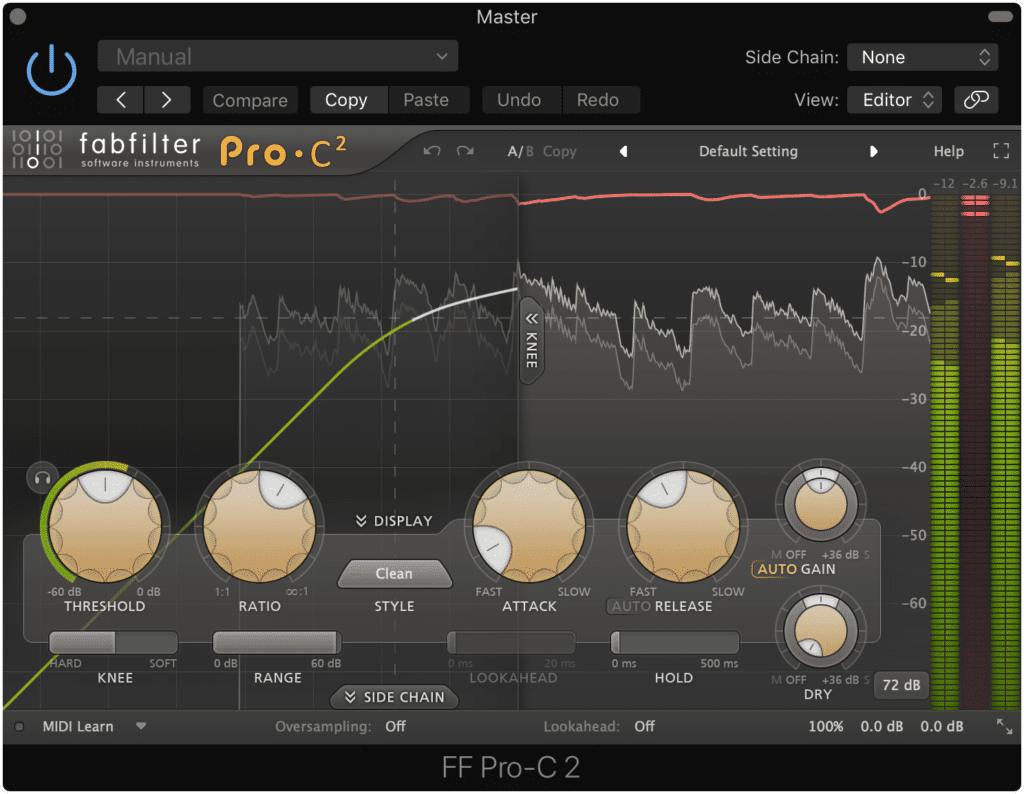 A traditional stereo compressor will not be as accurate as a multiband compressor.