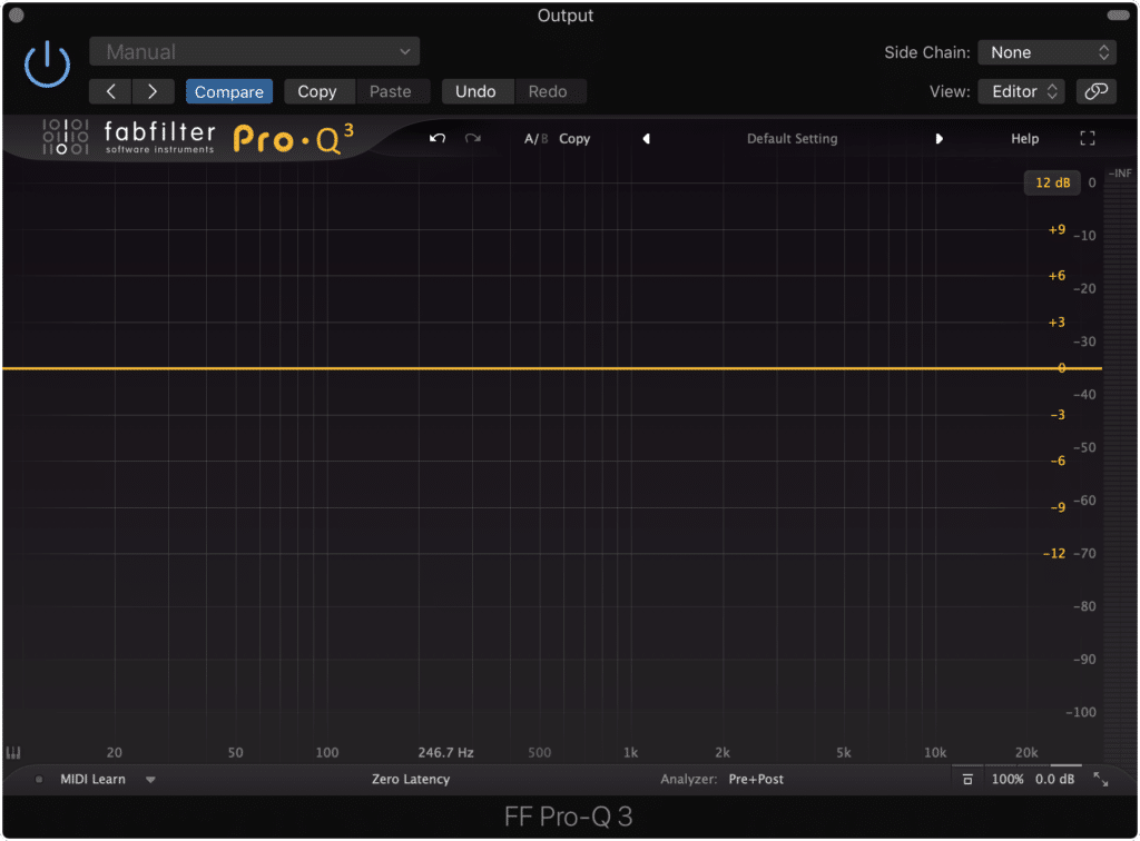 Be sure to insert the plugin on your master output.