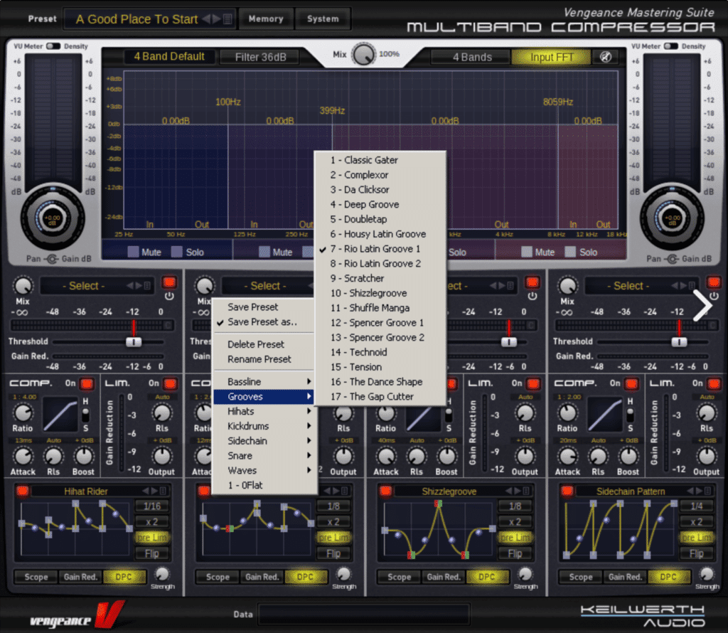 Auto gain and auto release functions make deciding on settings a bit easier.