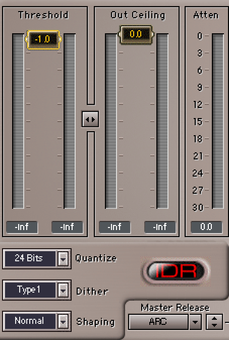 This section includes both the limiter functions and dithering.