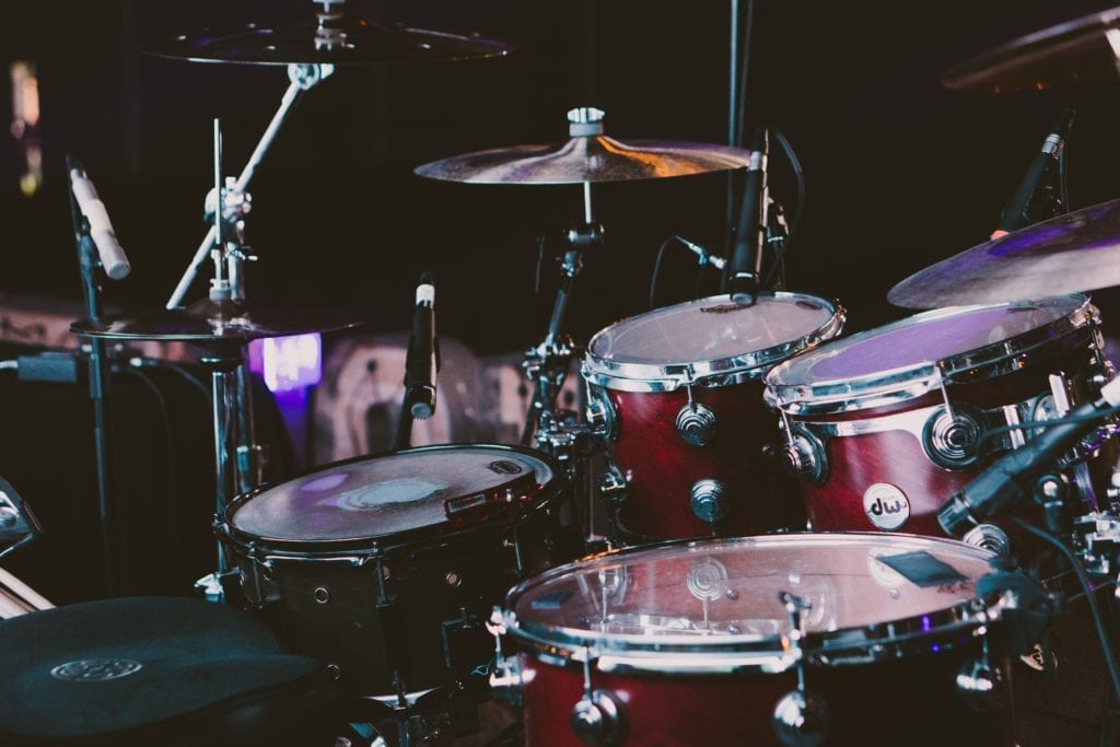 Typically, acoustic drum sets are using in traditional country music.