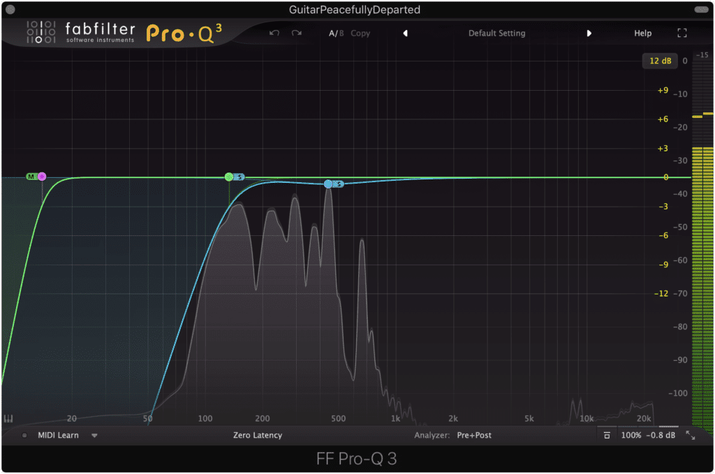 Mid-Side Processing separates your stereo signal into a Mid and Side signal. 