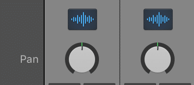 Panning only moves the signal with the center 90-degree field.