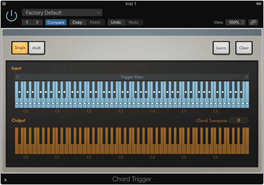 Chord Trigger allows you to play full chords with just one key.