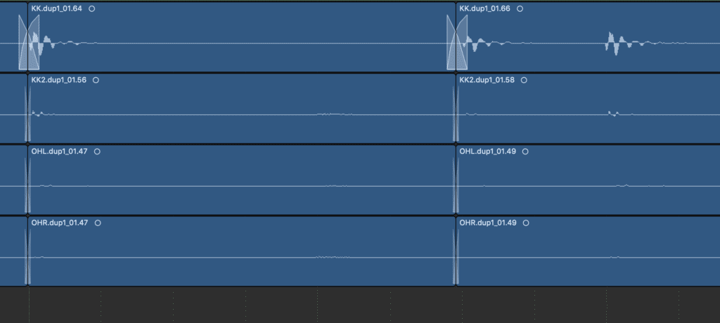 Percussive elements will often be isolated and rearranged to create a more on tempo recording.