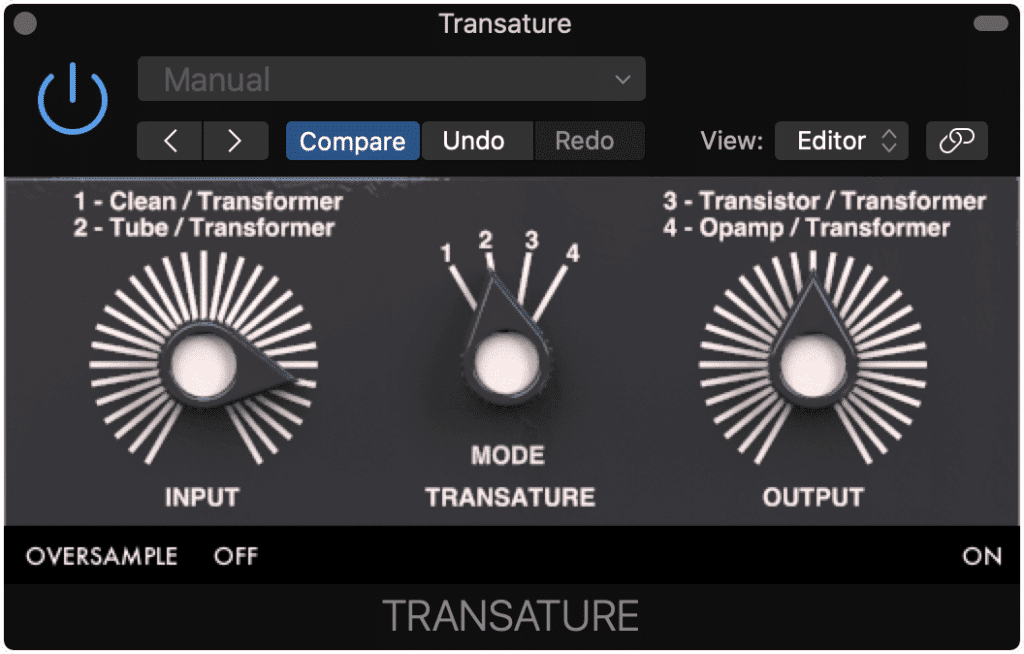 4 Modes allow you to switch between harmonic generation settings.