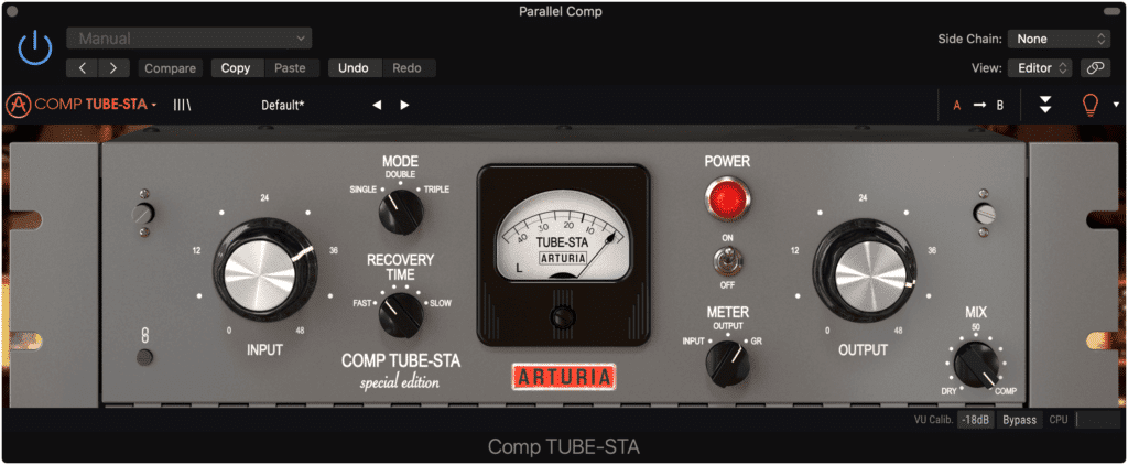 Insert a compressor that you enjoy the sound of.