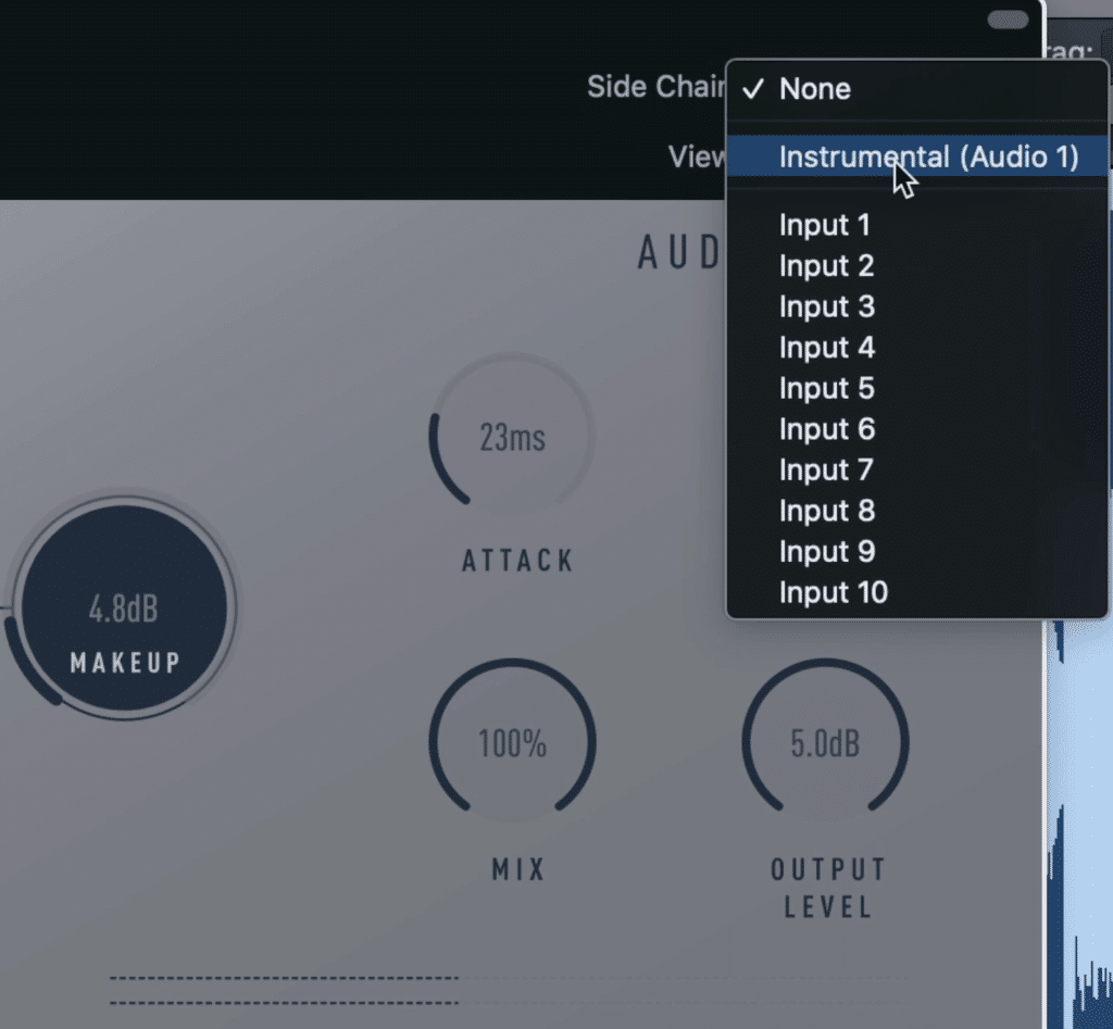 RoughRider 3 offers side-chain functionality which allows for advanced compression techniques.