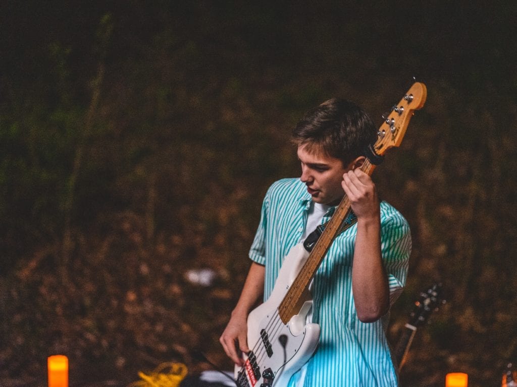 Having the bass player and drummer rehearse together more often is a good way of creating an in-the-pocket sound.