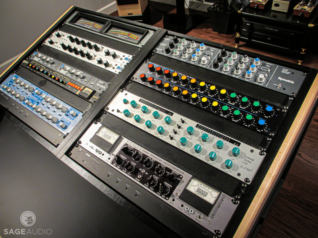 Harmonic distortion occurs naturally in an electrical analog set-up.